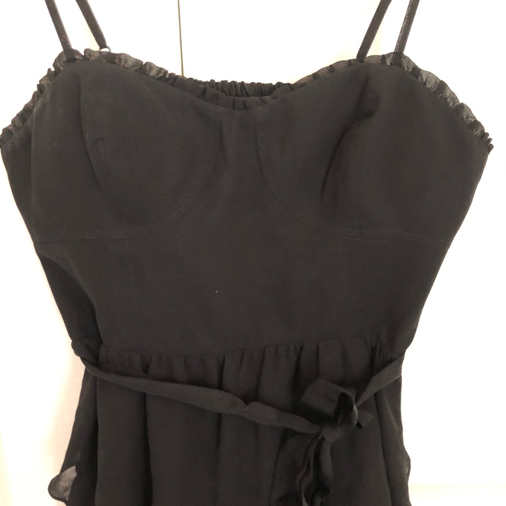 Black tiered dress.